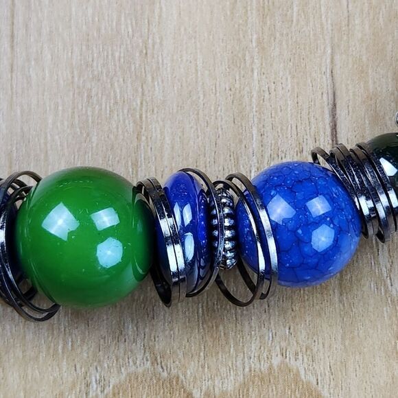 🩵Premier "Dive In" Blue & Green Necklace - Picture 6 of 11